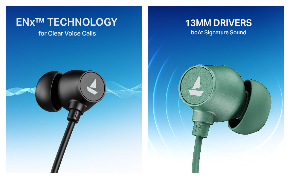 boAt Rockerz 301 ANC, (~30dB) ANC, 13mm Drivers,ENx, 40ms Low Latency, Hall Switch, App Support, Bluetooth Neckband, Wireless with Mic Earphones (Onyx Black)