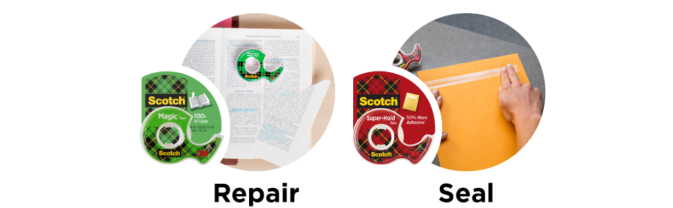 Scotch Magic Tape, Invisible, 6 Rolls