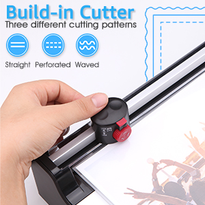 Laminator Machine for A3/A4/A6, YE381 13inch Thermal & Cold Laminating Machine for Home Office School Teacher Use with 50 Pouches, Paper Trimmer and Corner Rounder