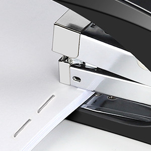 AFMAT ES10 Stapler for Desk, 50 Sheet Effortless Desktop Stapler Staple with One Finger, Portable Ergonomic Handheld Staplers Heavy Duty, Built-in Remover, Space Save Size, Good for Home & Office