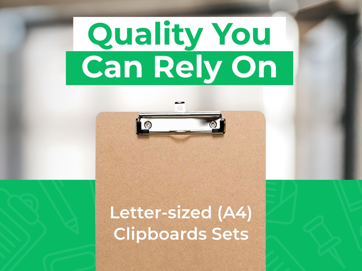 Letter Size Clipboards with Low Profile Clip (Set of 10) - Wood Clipboards Bulk 10 Pack, Heavy Duty Clipboard, Back to School Teacher Classroom Supplies, School Supplies for College Students