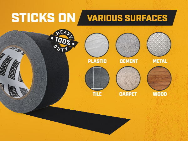 Lockport Black Gaffers Tape 2 Inch x 30 Yards - 4 Pack Pro Matte Gaff Tape
