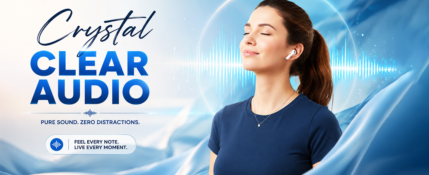 Kratos TW02 Ear Buds Wireless with 60H Playtime, Noise Isolation & Clear Calls, Bluetooth Earbuds with Voice Assistant, Ear Buds with Bluetooth V 5.3 & with Type C Fast Charging, IPX5 TWS Earphones