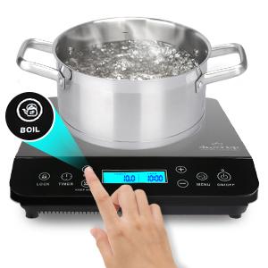 Duxtop Portable Induction Cooktop, Countertop Burner 1800W Black 9610LS