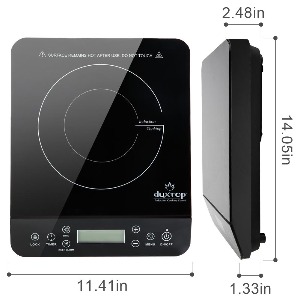 Duxtop Portable Induction Cooktop, Countertop Burner 1800W Black 9610LS