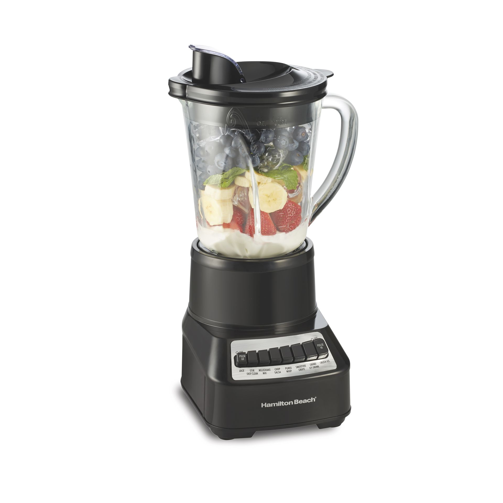 Hamilton Beach Wave Crusher Blender for Smoothies With 40 Oz Glass Jar