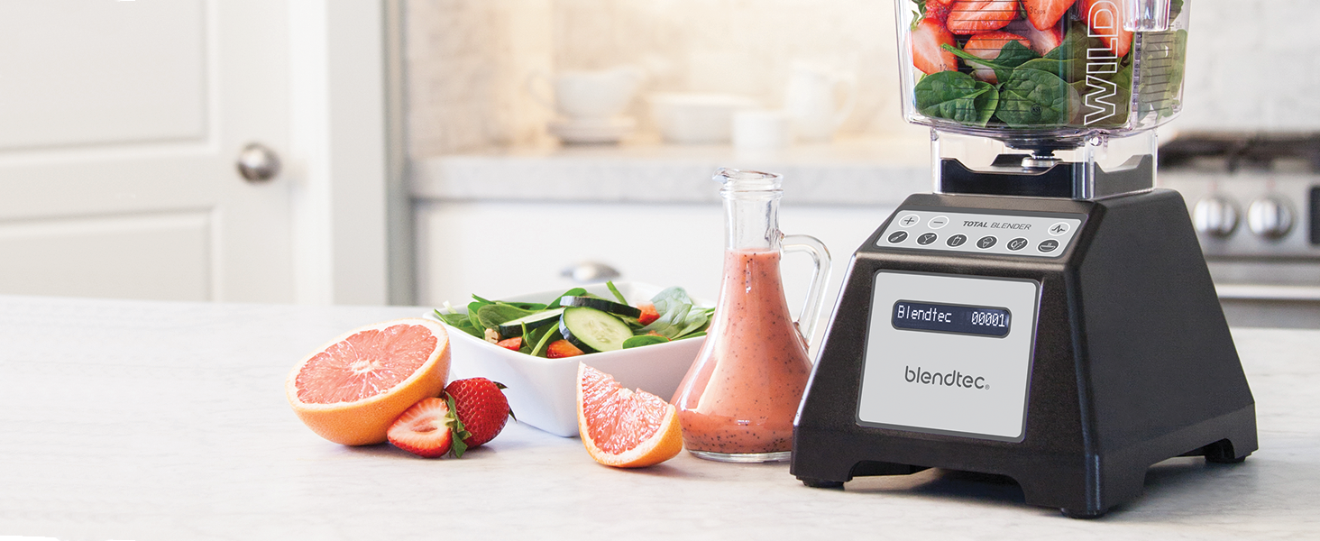 Blendtec Total Blender Classic (Black) & 75oz* FourSide Jar