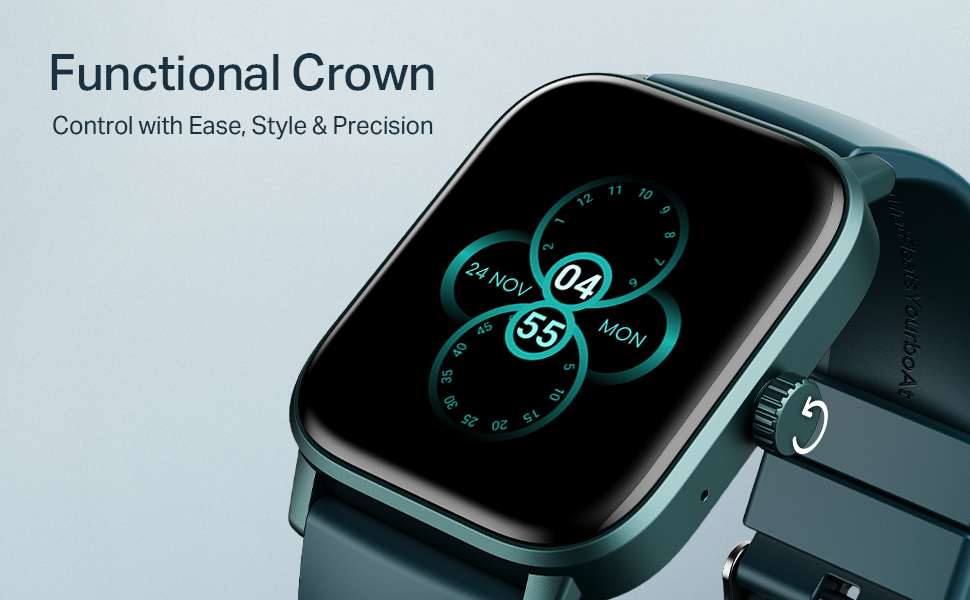 boAt Wave Call 3 Smartwatch 1.83” HD Display with Animated Watch Faces; BT Calling, Functional Crown, Multiple Sports Modes, IP68, HR, SpO2 Monitor, Smart Watches for Men & Women (Spring Blossom)