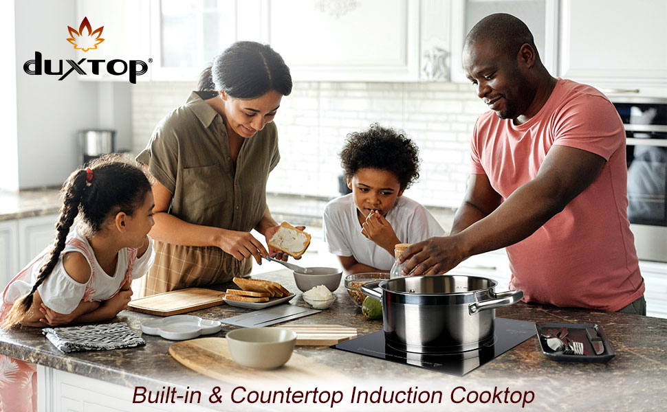 Duxtop Built-in Induction Cooktop, Portable Induction Burner 1800W 8600BI