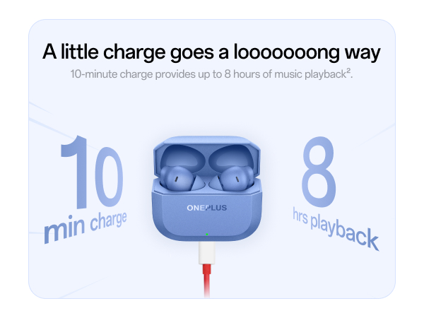OnePlus Nord Buds 3r TWS Earbuds up to 54 Hours Playback, 2-mic Clear Calls, 3D Spatial Audio, AI Translation, 12.4mm Drivers, Dual-Device Connectivity, 47ms Low Latency - Aura Blue