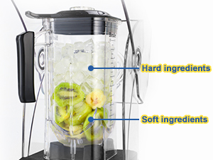 CRANDDI Commercial Blender, 2200W,80oz blender 15-speeds Control, K90 Black