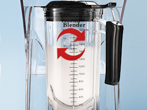 CRANDDI Commercial Blender, 2200W,80oz blender 15-speeds Control, K90 Black