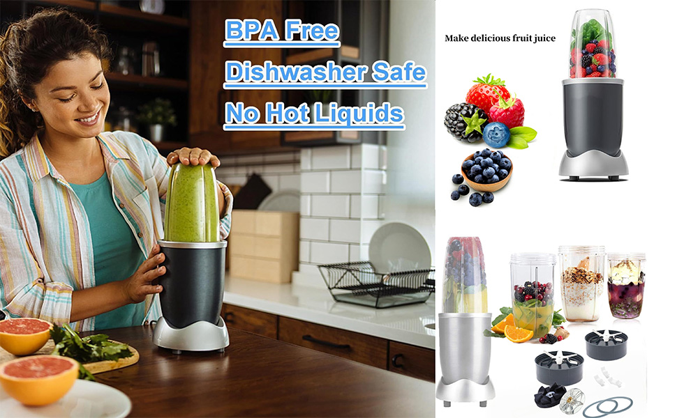 Extractor Blade Replacement Parts & Cups & Rubber Gear & Top Gear & Gaskets & Shock Pad Replacement Parts for NutriBullet Blender Accessories 600W/900W Series