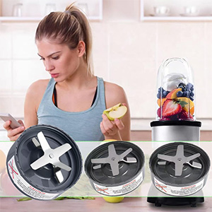 Extractor Blade Replacement Parts & Cups & Rubber Gear & Top Gear & Gaskets & Shock Pad Replacement Parts for NutriBullet Blender Accessories 600W/900W Series