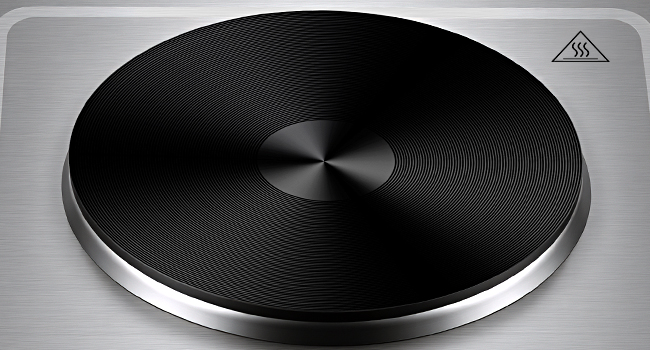 CUSIMAX Electric Hot Plate, 1500W Single Burner, Hot Plate for Cooking