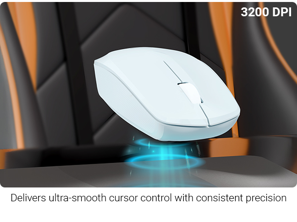 Zebronics Wireless Mouse, 2.4GHz, 3200 DPI, 3 Buttons, Comfortable & Ergonomic, USB Nano Receiver, On/Off Switch, Power-Saving Mode, Works on Most Surfaces, for Mac | Laptop | Computer (Freego, Blue)
