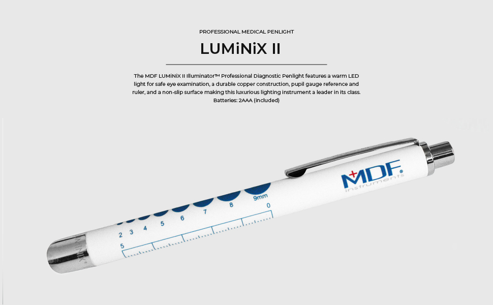 MDF Instruments, LUMiNiX Illuminator Medical Professional Diagnostic Penlight (MDF611-29)