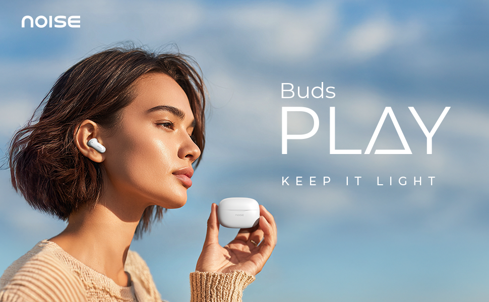 Noise Newly Launch Buds Play Truly Wireless Earbuds with 40H of Playtime, Quad Mic with ENC, Low Latency for Gaming (Up to 50 Ms), 13mm Driver, BT V6.0(Charcoal Black)