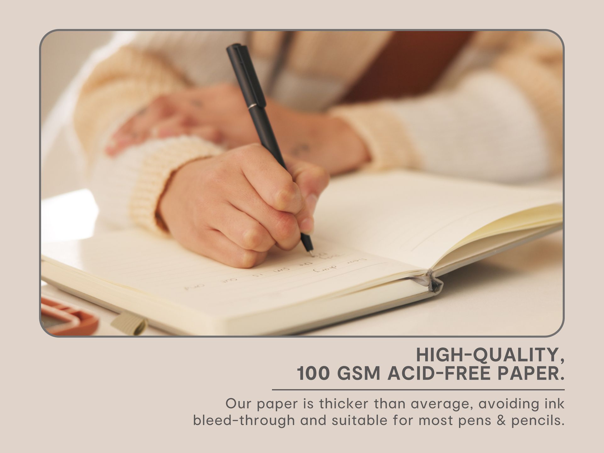 &And Per Se Lined Hardcover Notebook – A5 5.7"x8" College Ruled, 160 Pages, 100gsm Thick Paper – Aesthetic Journal for Women, Gift-Ready Planner, Everyday Writing Notebook (Garden Flowers)