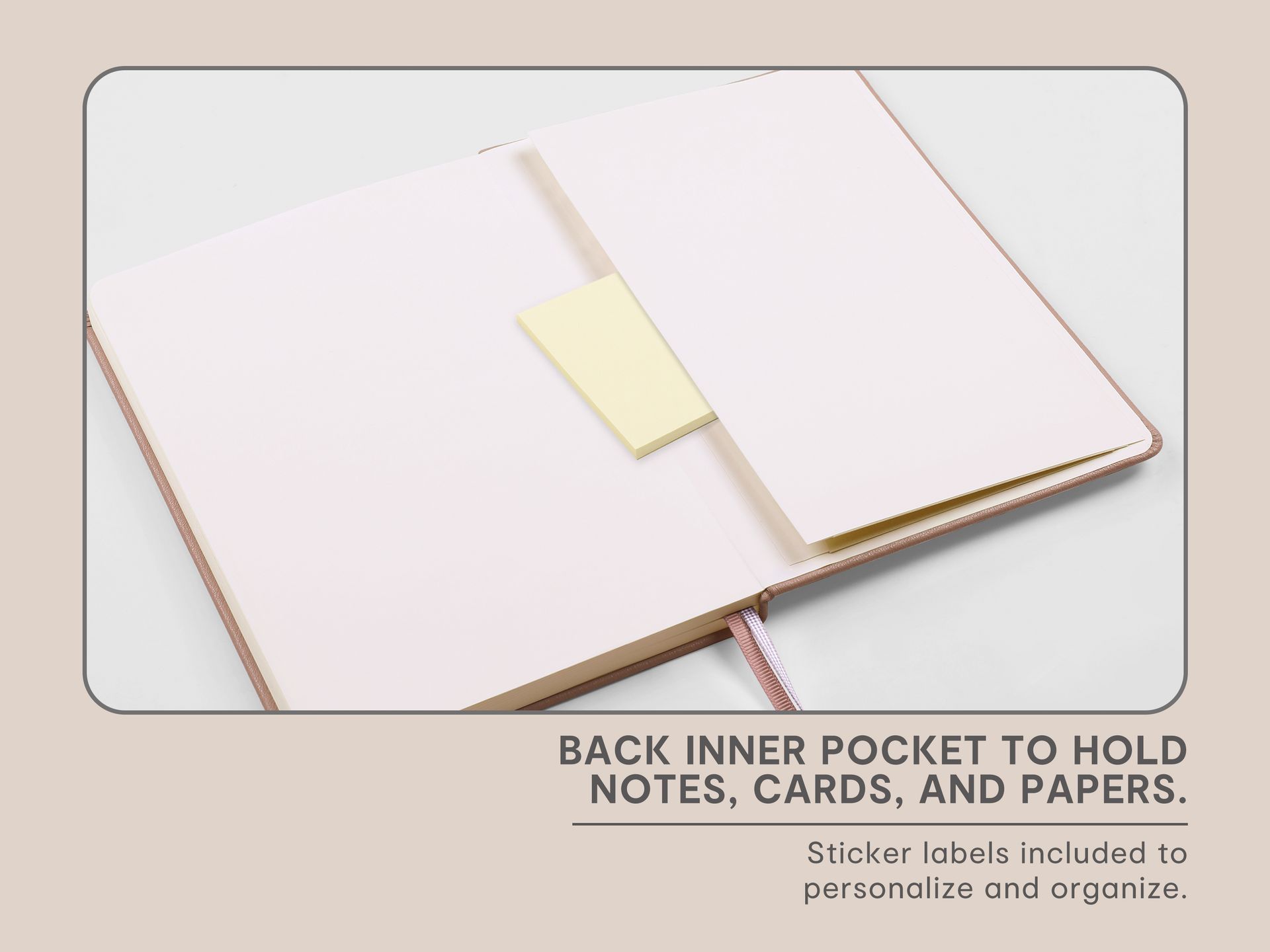 &And Per Se Lined Hardcover Notebook – A5 5.7"x8" College Ruled, 160 Pages, 100gsm Thick Paper – Aesthetic Journal for Women, Gift-Ready Planner, Everyday Writing Notebook (Garden Flowers)