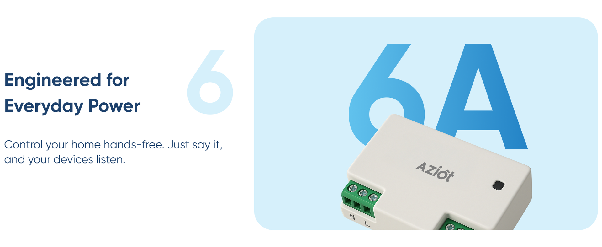 AZIOT 4 Node Smart Switch - Wifi/Bluetooth Communication - Made in India - Timer Function - Voice command (4 Node)