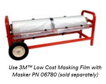3M Plastic Sheeting, 06724,16 ft x 400 ft, 1 Roll