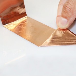 Copper Tape 1Inch x 50 Feet Double Conductive Metal Foil Adhesive Tape for EMI/RFI Shielding, DIY Crafts, Grounding, Stained Glass, Garden, Solder Paper Circuit, Guitar Interference Shield, Duct Wrap