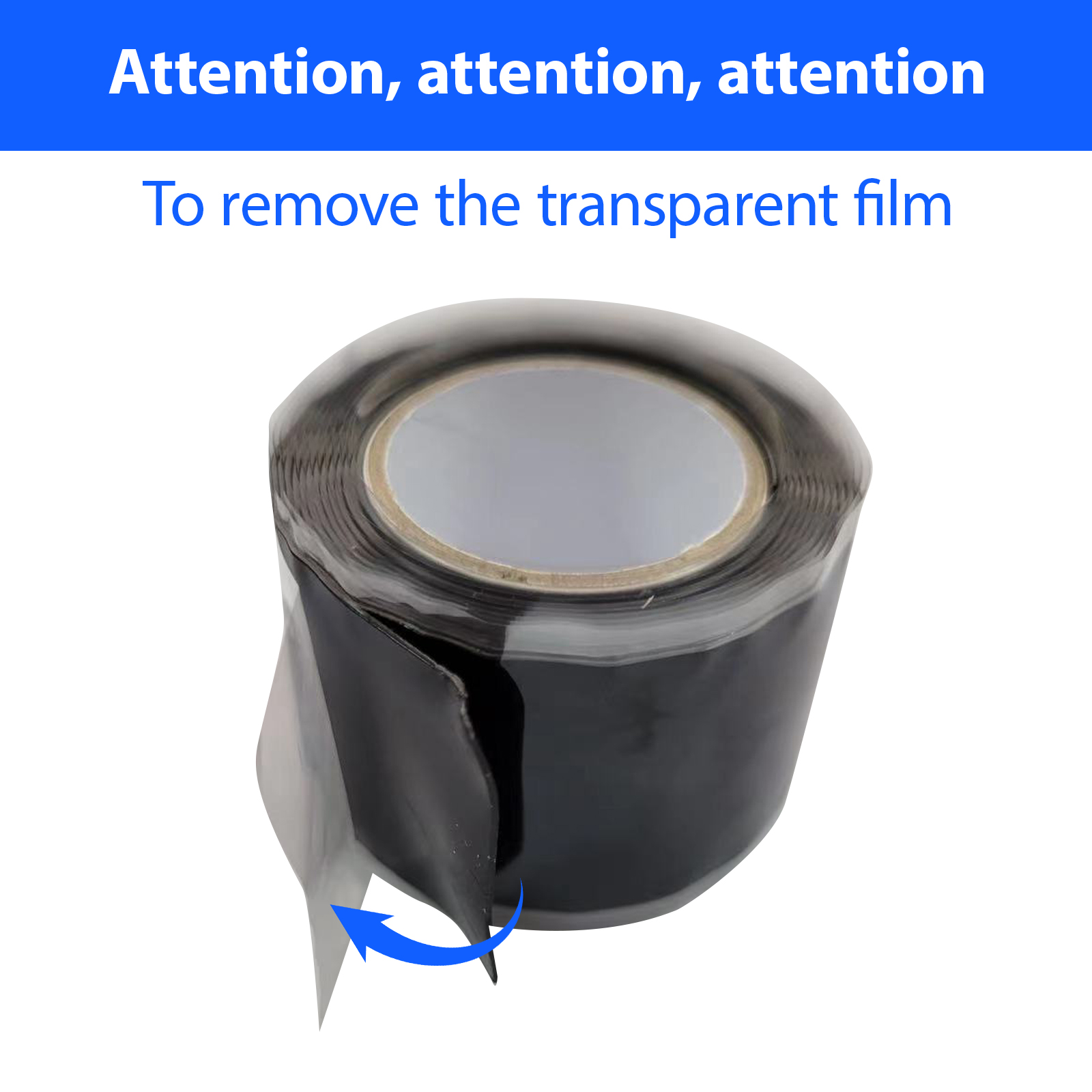 2 Rolls Rescue Tape Self-fusing Silicone Tape 1in(W) x 10ft(L) Waterproof Rubber Tape, Water Hose Leak Seal Pipe Plumbing Hose Repair Tape for Cable Insulating Strech Wrap Seal Black Grip tape