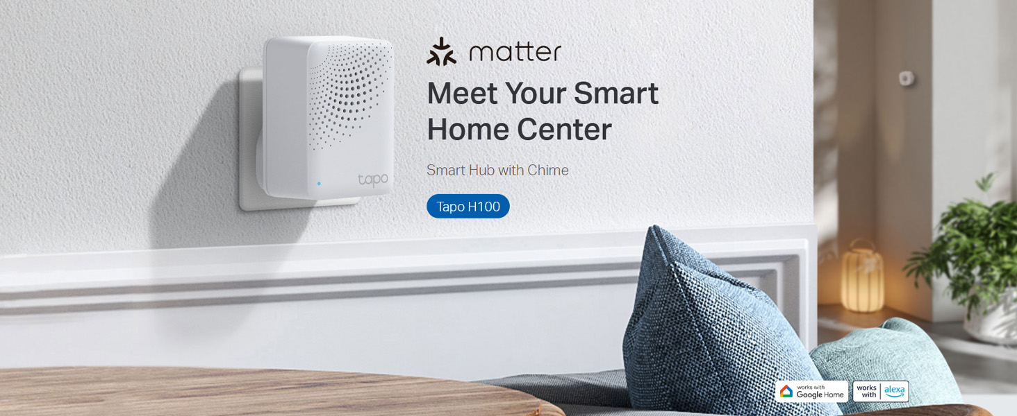 TP-Link Tapo H100 IoT Smart Hub with Chime | Smart Alarm and Doorbell | Smart Actions with Sensors, Switches & Buttons | Connect with up to 64 smart devices, Compatible with Alexa, Assistant, WiFi