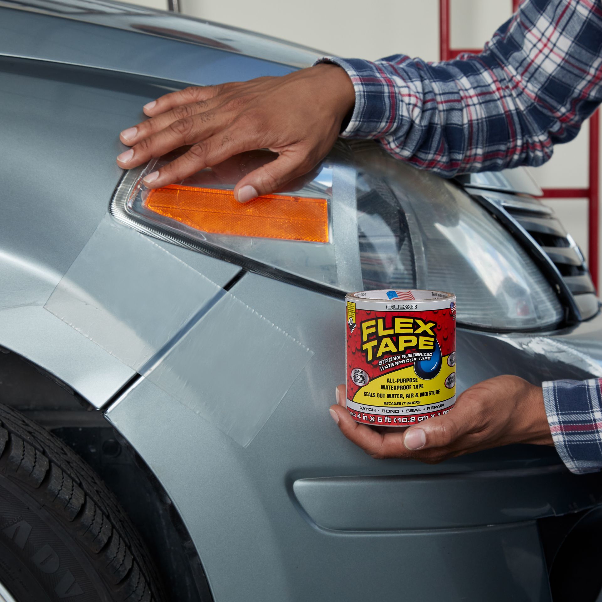 Flex Tape Strong Rubberized Waterproof Tape, Black, 12 in x 10 ft, 1-Pack