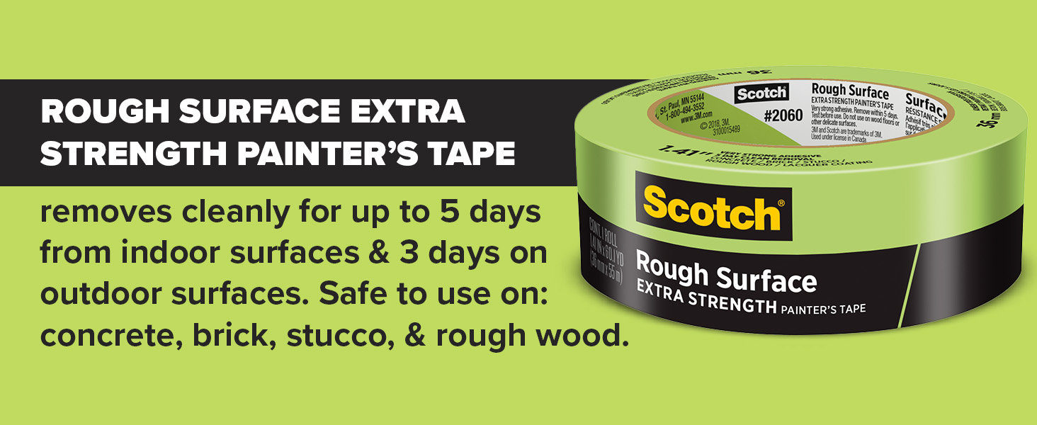 ScotchBlue Original Multi-Surface Painters Tape, 1.5 Inch Wide (1.41 In. x 60 Yds) 3 Rolls, Blue Paint Tape Protects Surfaces and Removes Easily, Masking Tape for Indoor and Outdoor Use (2090-36AP3)