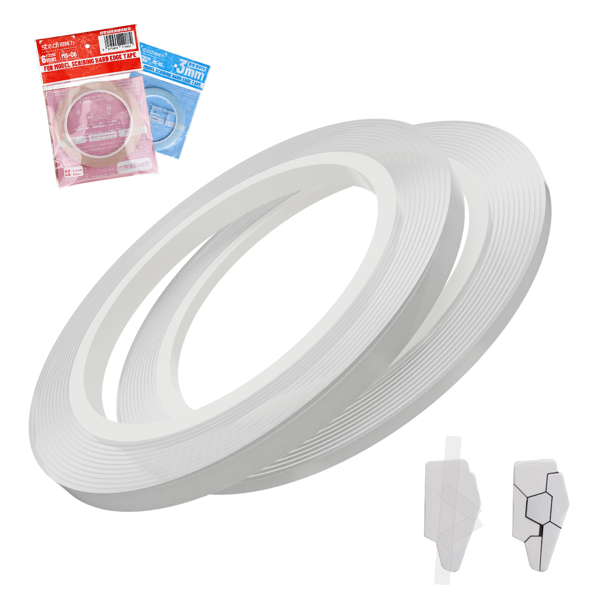 stedi Scribing Tape 2PCS Masking Tape 3mm 6mm for Panel Line Models
