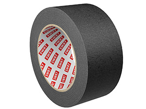 SWRT Black Masking Tape 1 Inch x 55 Yards, 2 Rolls, Medium Adhesion