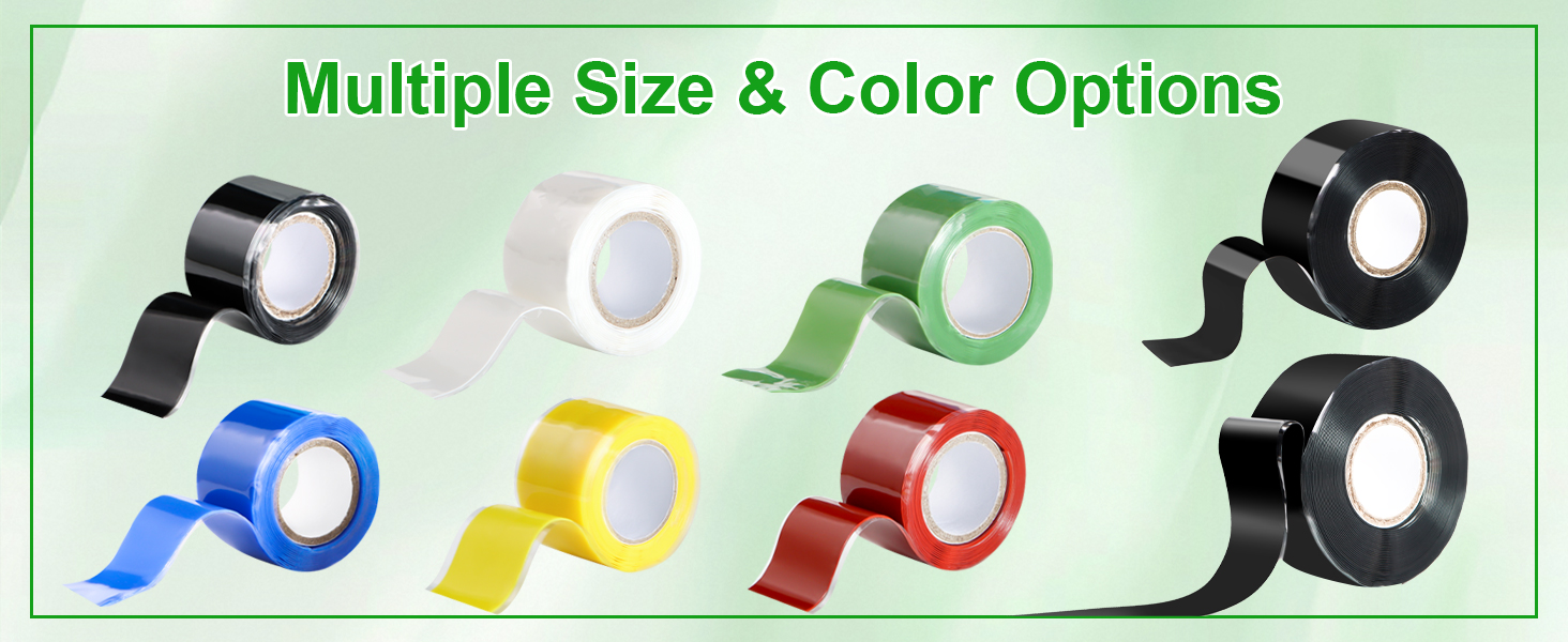 Self Fusing Silicone Tape 1 in x 16.4' Black Waterproof Rubber Leak Proof Sealing Silicone Rubber Self-amalgamating Tape for Emergency Hot and Cold Water Pipe Repairs and Tool Fixation