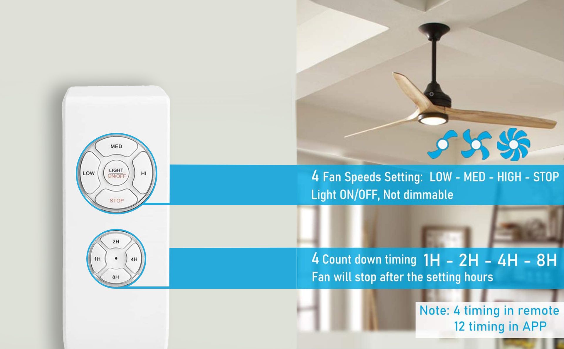 Blackt Electrotech: 230 Volt RF Remote Control Switch for 1 Fan and 1 lamp