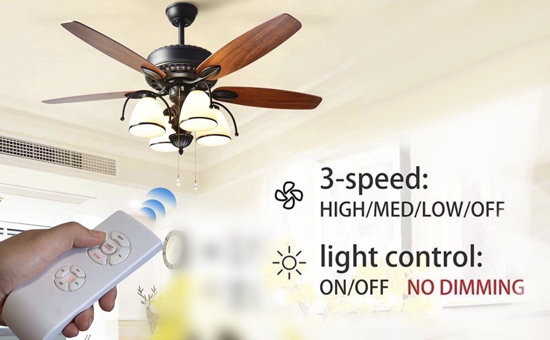 Blackt Electrotech: 230 Volt RF Remote Control Switch for 1 Fan and 1 lamp
