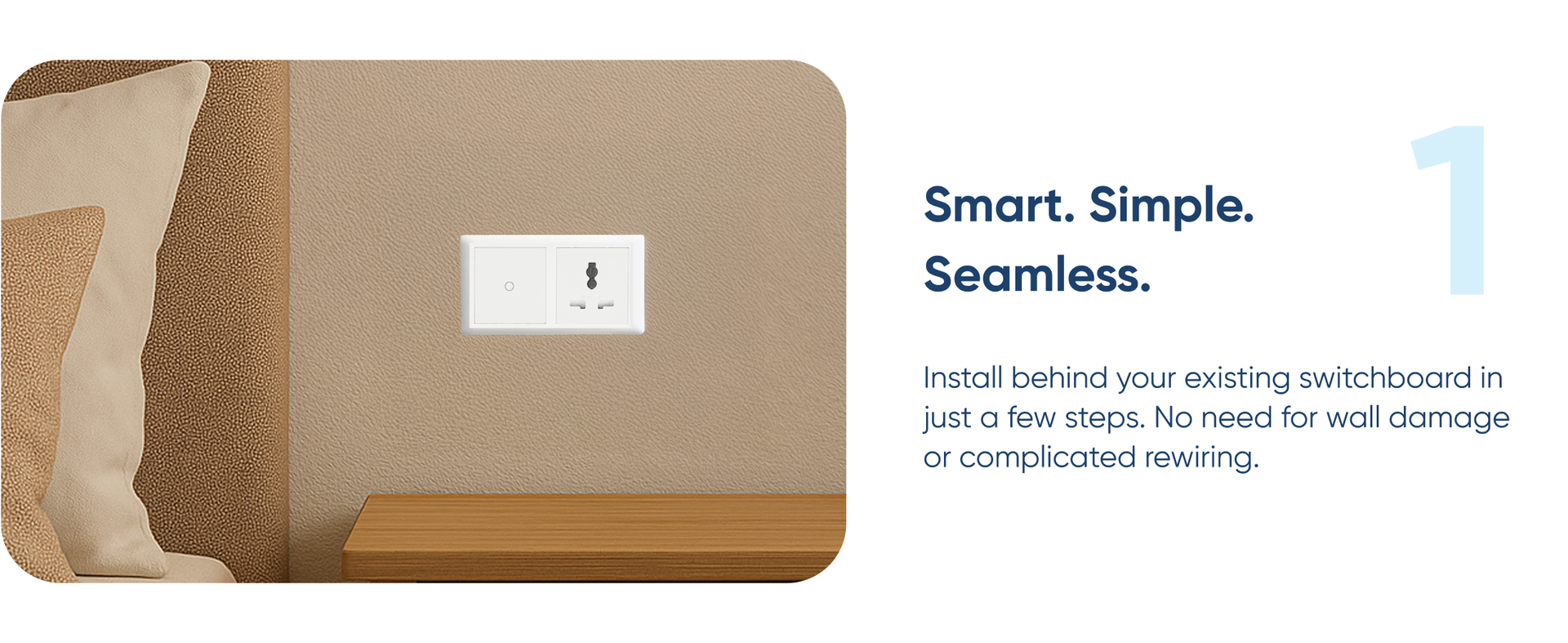 AZIOT SMART MODULAR 1 GANG PREMIUM TOUCH SWITCH - GLASS (Not Acrylic)- (24 amp Switch): Elevate Your Home with Effortless Control
