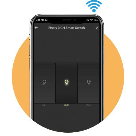 Finery 3 Node WiFi Smart Switch Retrofit Kit Supports Manual switches Compatible with Alexa & Home iOS and Android Smart Life app (3 Node/Gang)