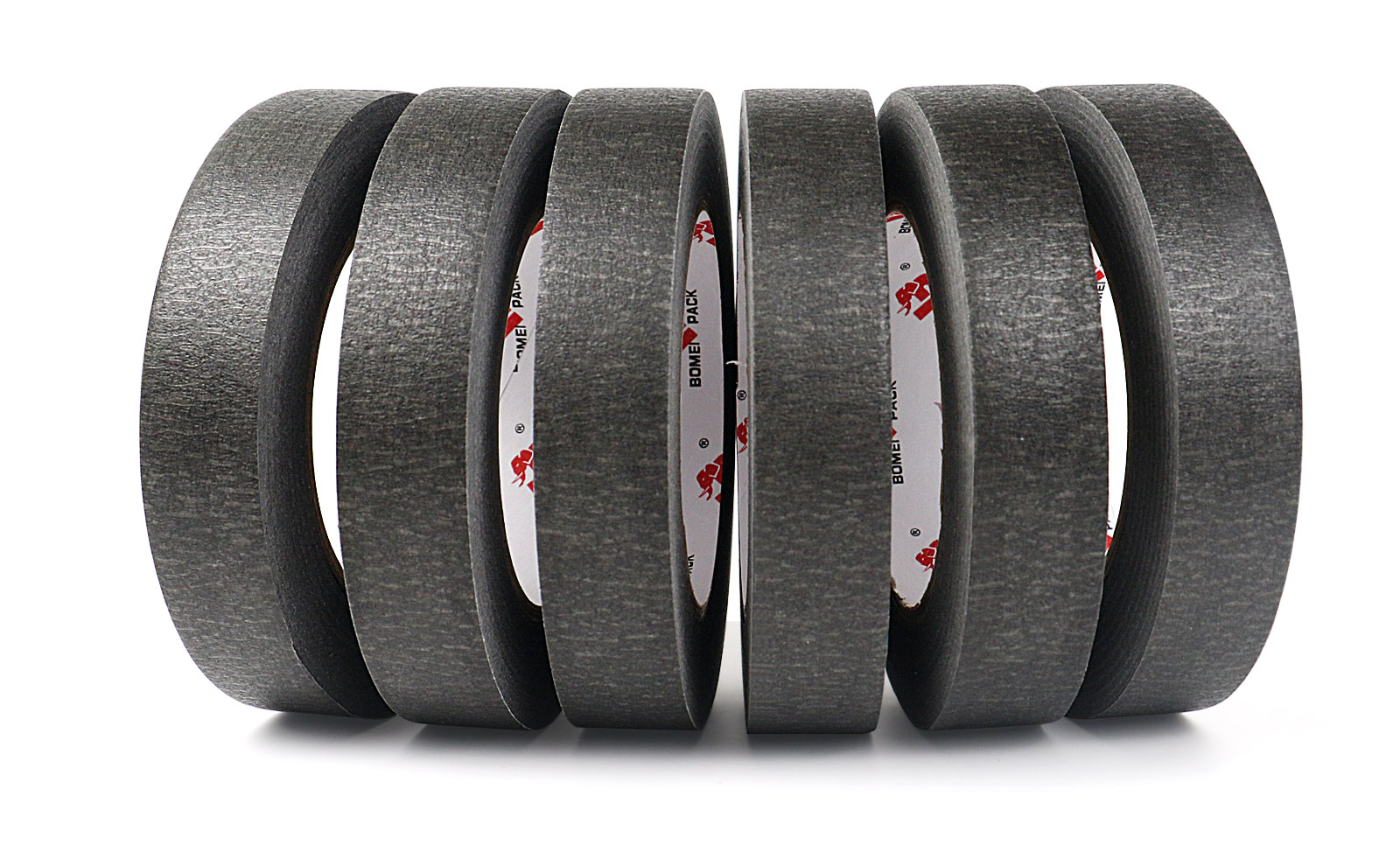 BOMEI PACK Black Painters Tape 0.94 Inches x 60 Yards, Black Masking Tape for Painting, Crafts and DIY - Professional Grade Paint Tape, No Residue and Easy Removal, 6 Pack