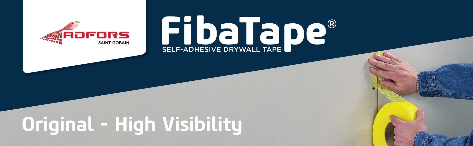 ADFORS Saint-Gobain FDW6429-U FibaTape Drywall Joint Tape, 1-7/8-Inch x 300-Feet, Yellow