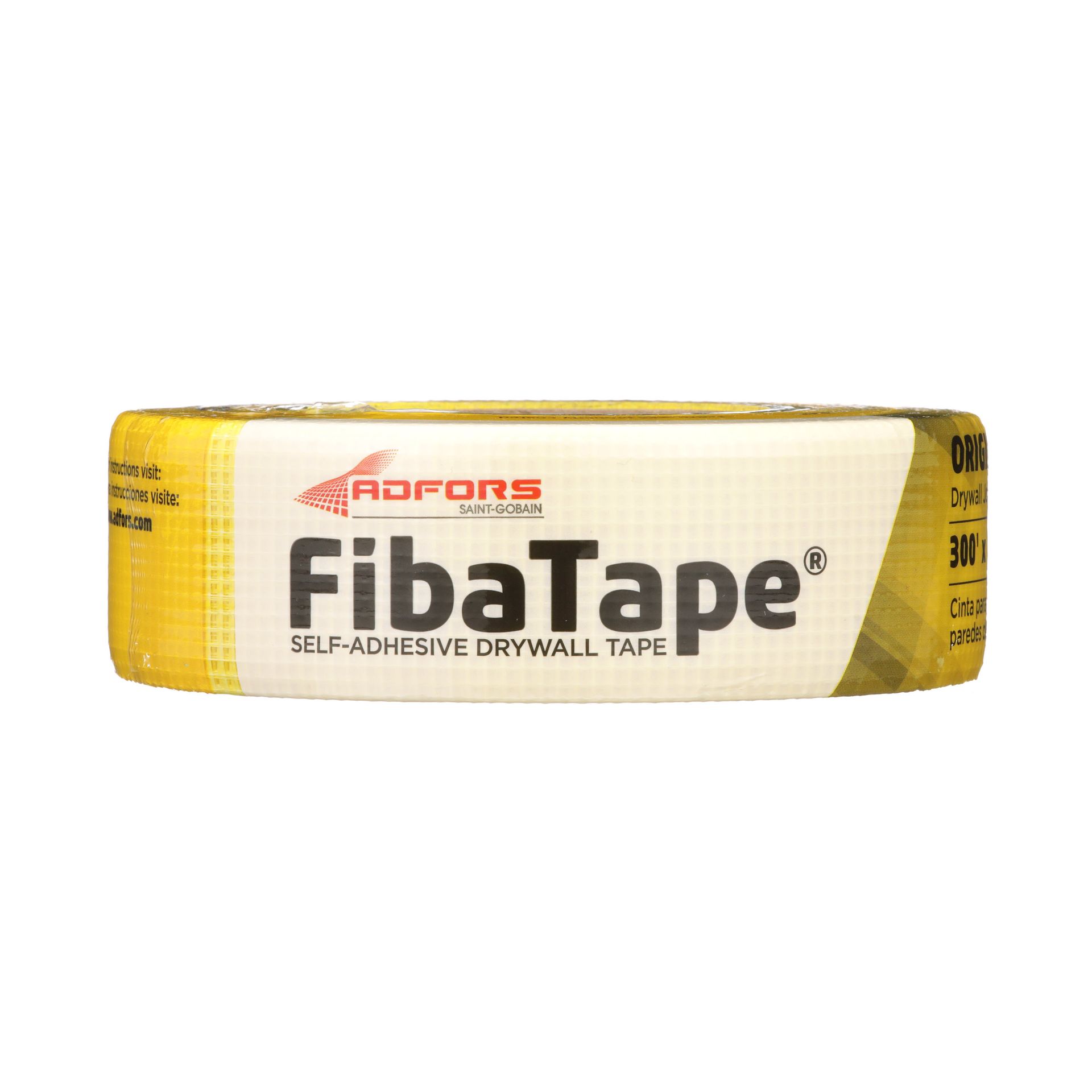 ADFORS Saint-Gobain FDW6429-U FibaTape Drywall Joint Tape, 1-7/8-Inch x 300-Feet, Yellow
