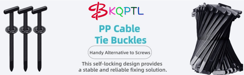 20 PCS Heavy Duty Nylon Universal Cable Tie Buckle – Self-Locking UV Resistant Zip Ties Holder for Car Daily Repair, Home DIY, Wiring & Cable Management (20)