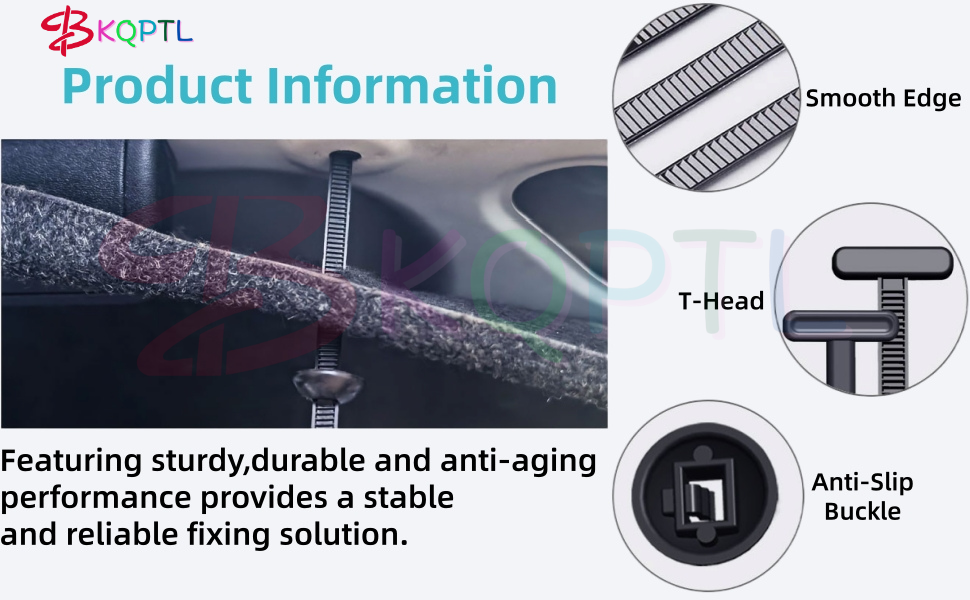 20 PCS Heavy Duty Nylon Universal Cable Tie Buckle – Self-Locking UV Resistant Zip Ties Holder for Car Daily Repair, Home DIY, Wiring & Cable Management (20)