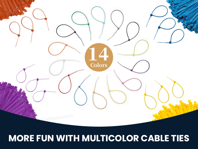 Shivansh Technology Nylon Cable Zip Tie Black 12"inch | 300x3.6 mm | 100pcs