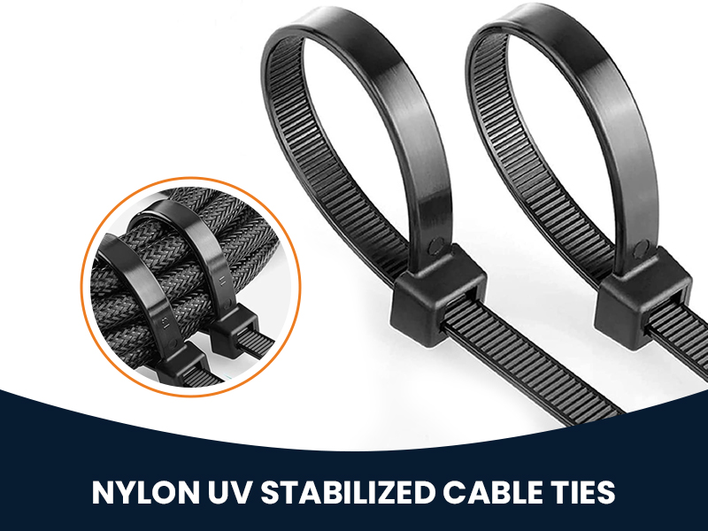 Shivansh Technology Nylon Cable Zip Tie Black 12"inch | 300x3.6 mm | 100pcs