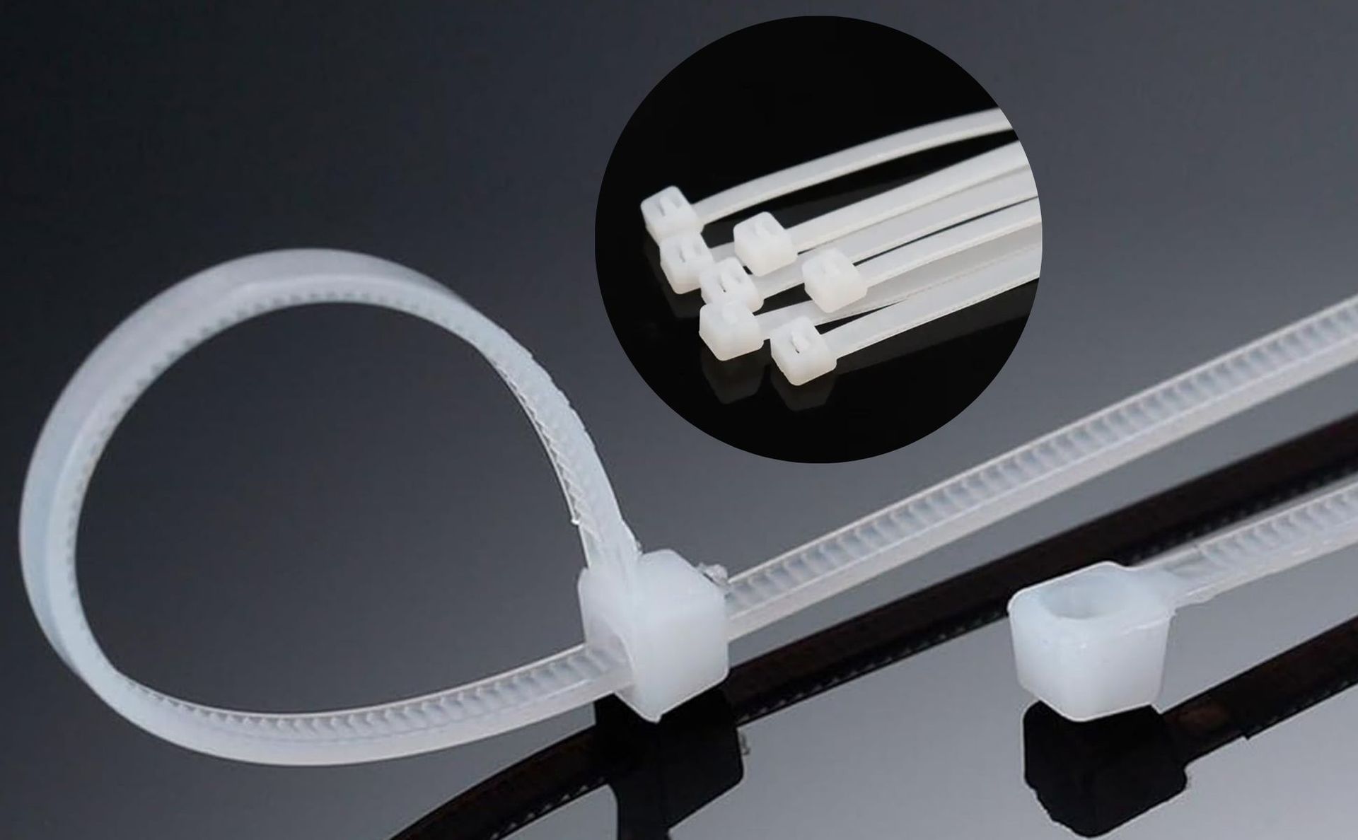 Hian 12-Inch White Zip Ties, 100-Pack – Heavy-Duty, UV-Resistant, Self-Locking Cable Ties for Indoor & Outdoor Use (White- 300mm x 4mm)