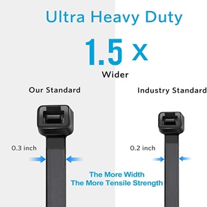 SCHOFIC Cable Zip Ties Heavy Duty 250 MM [Size 10.1 INCH], Ultra Strong Plastic [Polyamide] Wire Ties with [120 Pounds] Tensile Strength, Nylon Tie Wraps with 7.2 MM Width (25, BLACK)