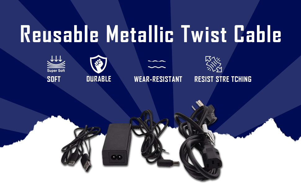 HAKUHO 200-Piece Reusable Metallic Twist Cable Ties - Fasten and Organize Wires with Ease (6 Inch, Black and White) - Durable Cord Management Solution