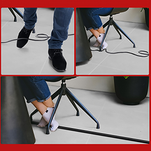 Serplex® PVC Cord Cover 6.6ft Self Adhesive Floor Cord Hider Cord Guider