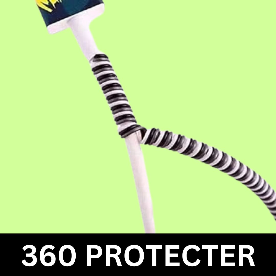 Spiral Cable Protector, Chargers Cable Protector Data Cable Protective Sleeve, Headphone Saver, Charger Protective Cover for Phone USB Prevent Pets from Biting The Cable (Black)